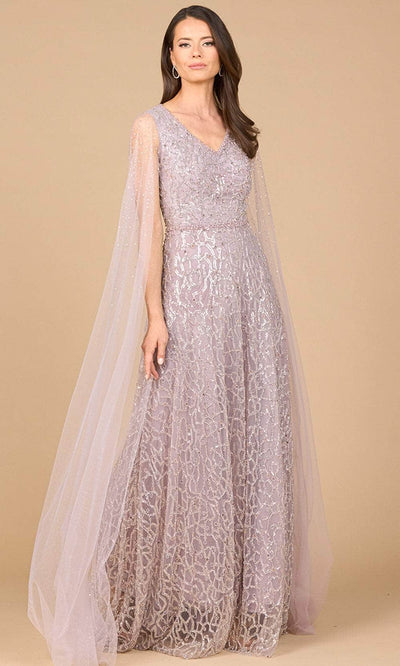 Lara Dresses 28944 - Beaded Gown with Flowing Cape Sleeves Mother of the Bride Dresses