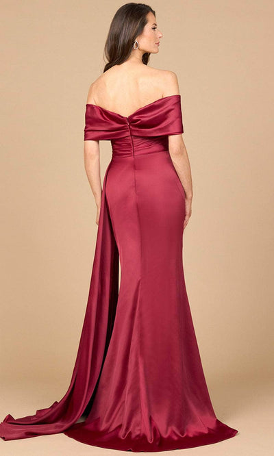 Lara Dresses 28945 - Elegant Draped Sleeve Satin Gown Mother of the Bride Dresses