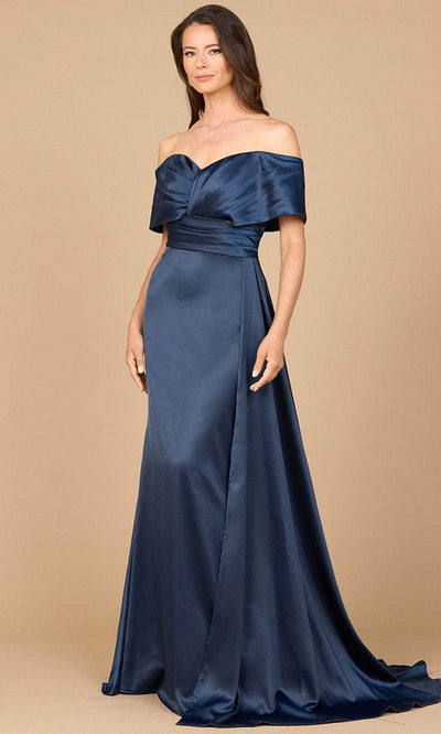 Lara Dresses 28945 - Elegant Draped Sleeve Satin Gown Mother of the Bride Dresses