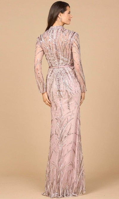 Lara Dresses 28948 - Mandarin V-Neck Beaded Column Dress Mother of the Bride Dresses