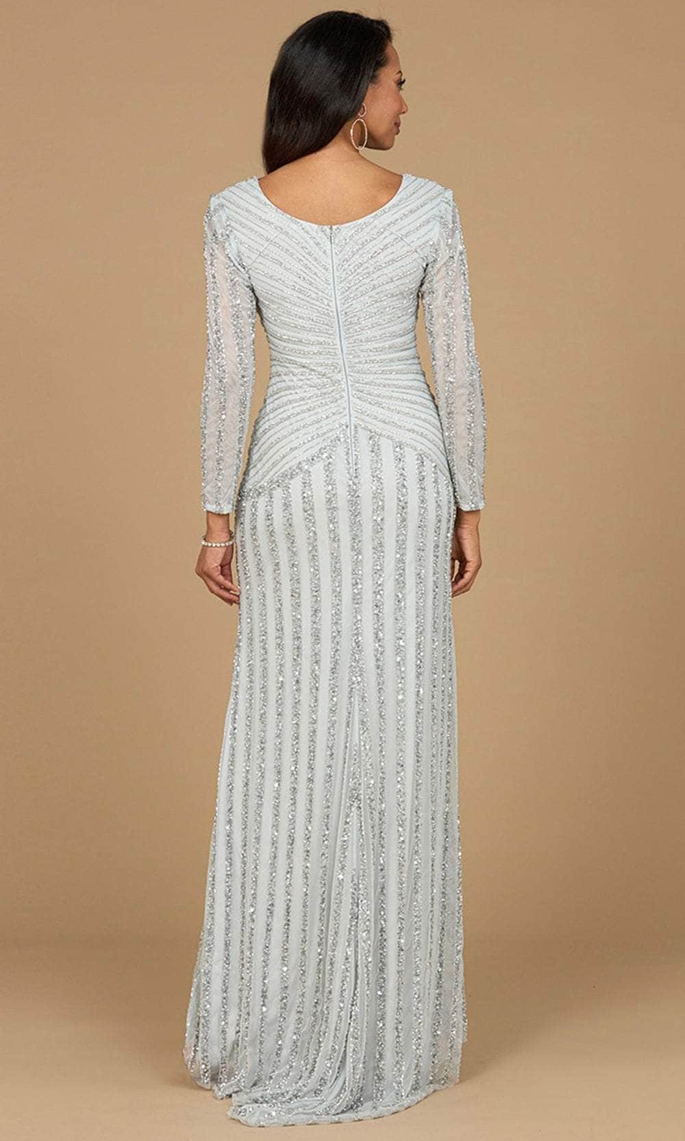 Lara Dresses 28953 - Bead Embellished Scoop Back Formal Dress Lara Dresses 28953 - Bead Embellished Scoop Back Formal Dress