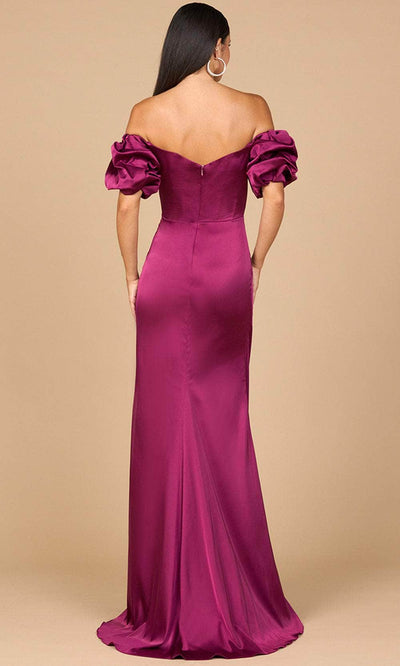 Lara Dresses 28957 - Off-Shoulder Gown with Ruched Bodice Prom Dresses