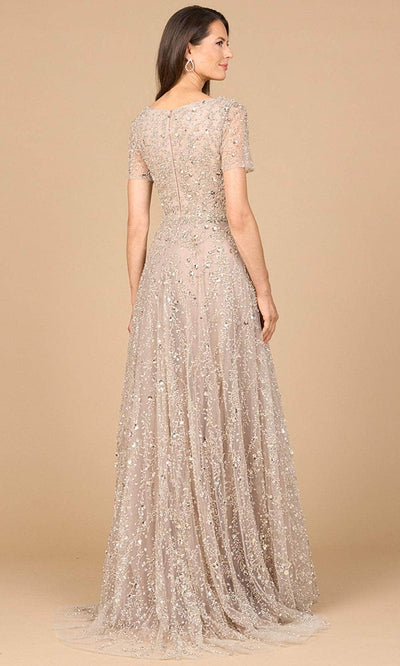 Lara Dresses 28958 - V-Neck Embellished Gown with Flowing Skirt Mother of the Bride Dresses