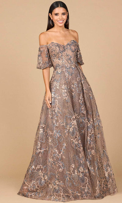 Lara Dresses 28960 - Short Sleeve Ballgown with Overskirt Ball Gowns