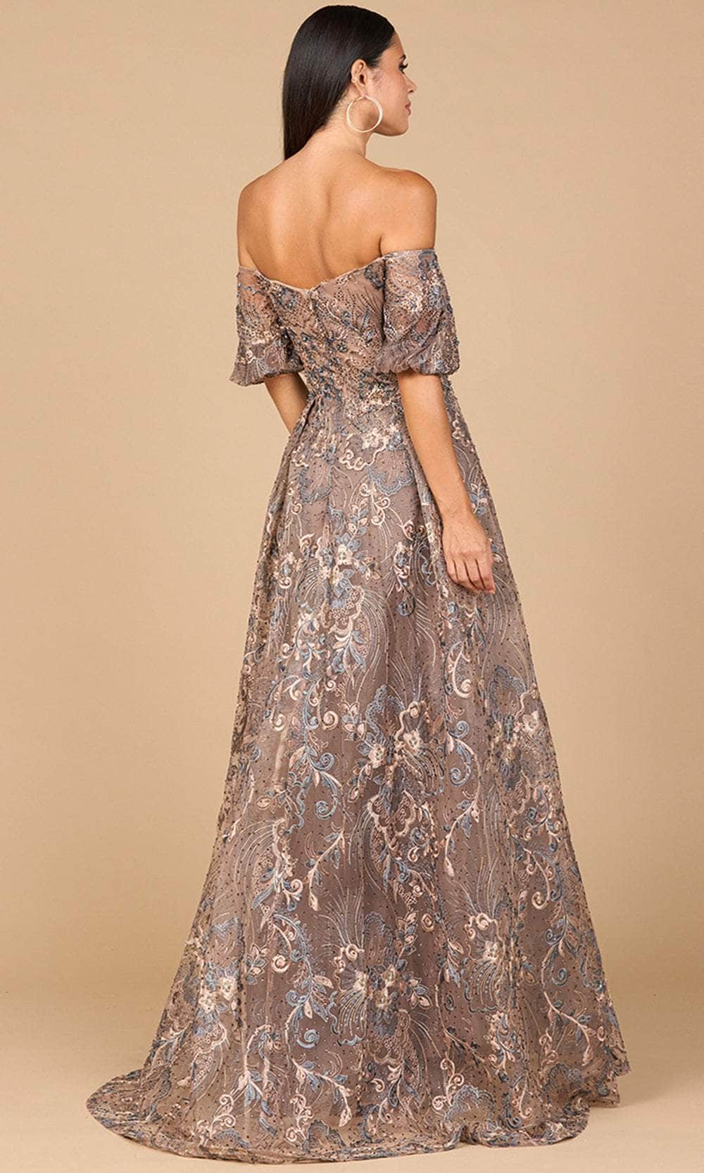 Lara Dresses 28960 - Short Sleeve Ballgown with Overskirt Ball Gowns