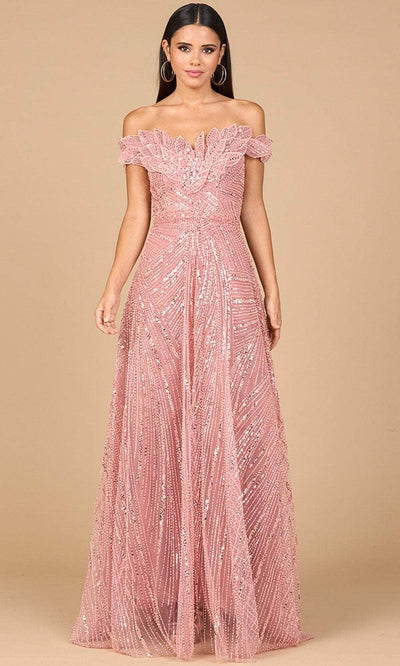 Lara Dresses 28962 - Romantic A-Line Gown with Beading Ball Gowns