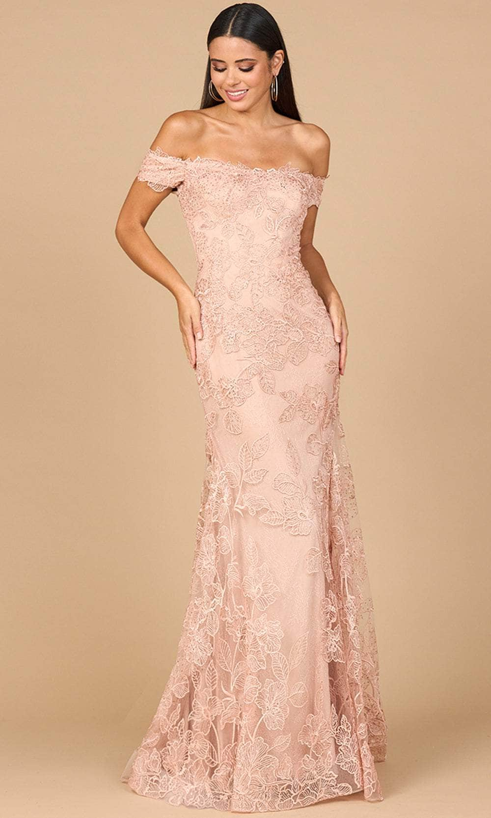 Lara Dresses 28970 - Lace Mermaid Evening Gown Mother of the Bride Dresses 2 / Blush