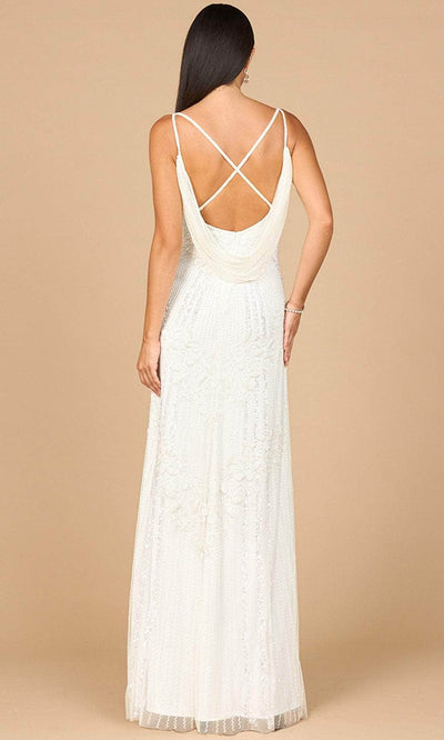 Lara Dresses 51191 - Cowl Back Sleeveless Fitted Gown Wedding Dresses