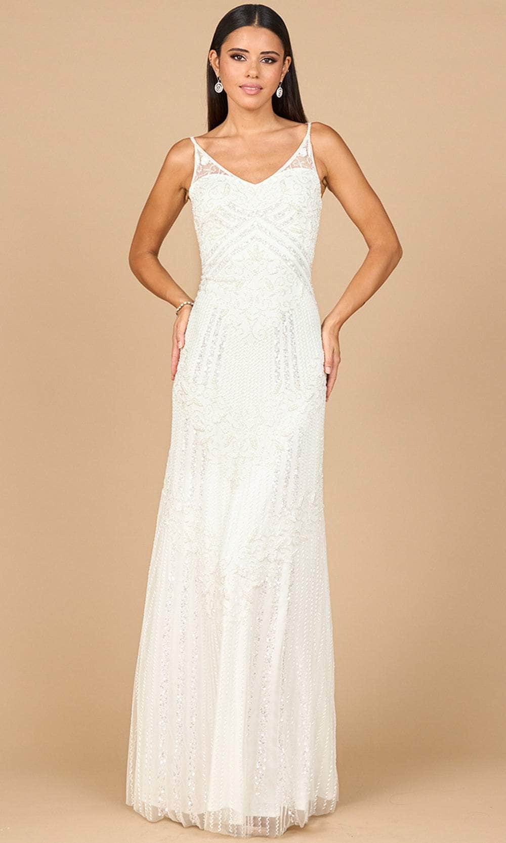 Lara Dresses 51191 - Cowl Back Sleeveless Fitted Gown Wedding Dresses
