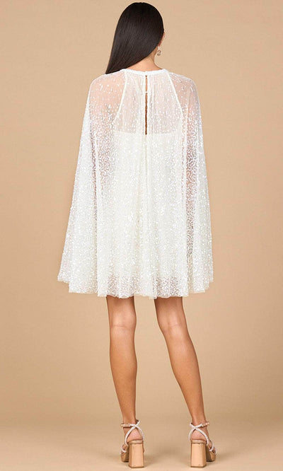 Lara Dresses 51192 - Jewel Neck Embellished Short Dress Bridal Dresses