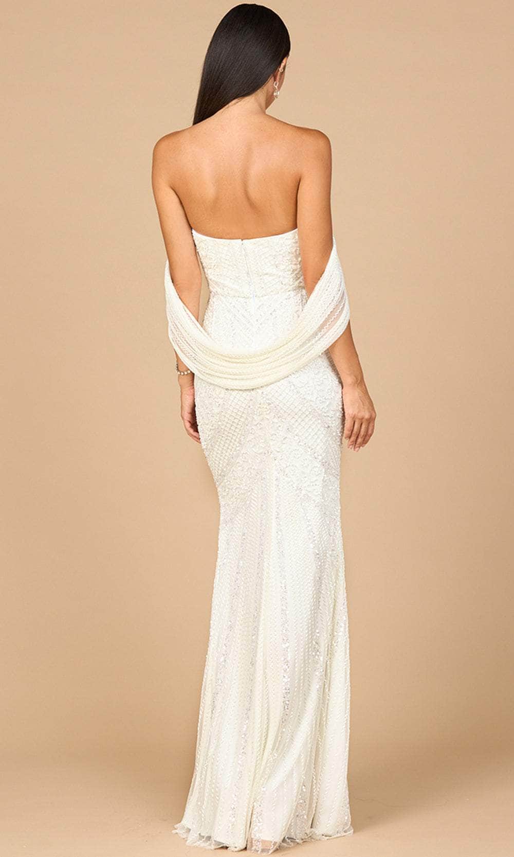 Lara Dresses 51198 - Sweetheart Draped Sleeve Gown Wedding Dresses