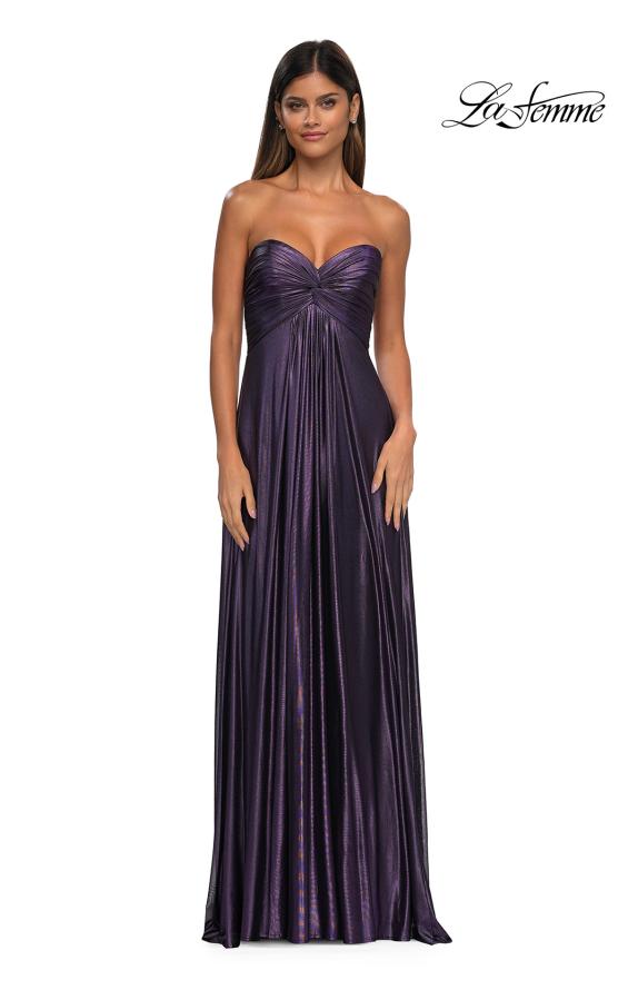 La Femme 33047 - Strapless A-Line Prom Gown