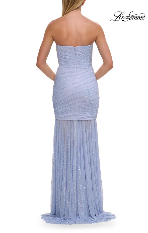 La Femme 33725 - Ruched Sweetheart Rhinestone Prom Gown Prom Dresses