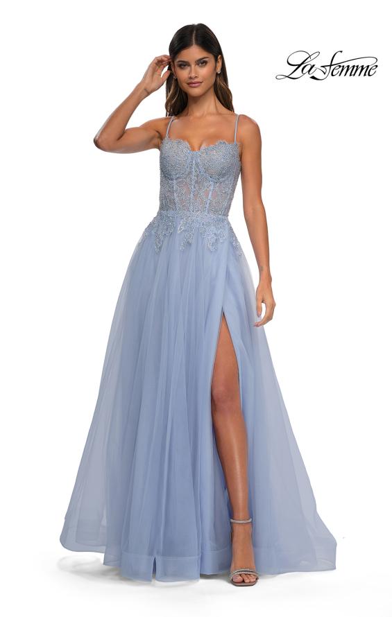 La Femme 32646 - Sleeveless A-Line Prom Gown