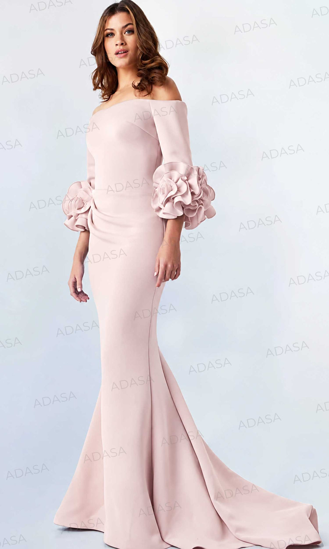 Jovani 23716 - Off-Shoulder Ruffled Detail Prom Dress