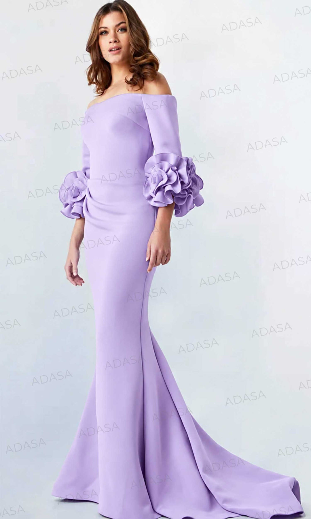 Jovani 23716 - Off-Shoulder Ruffled Detail Prom Dress