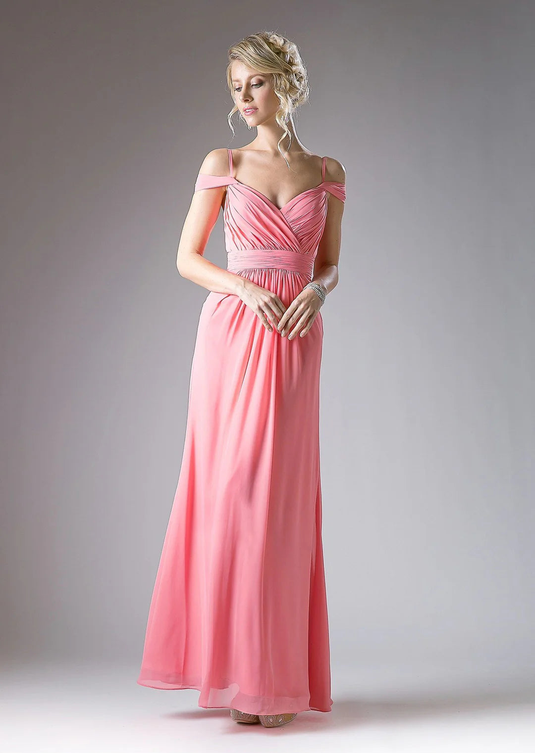 Ladivine CH527 - Chiffon Sheath Formal Dress
