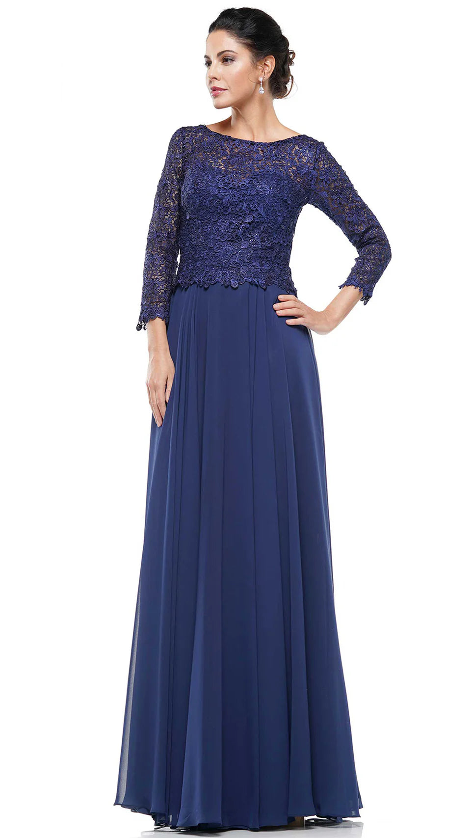Marsoni by Colors - Embroidered Quarter Length Sleeves Dress M223