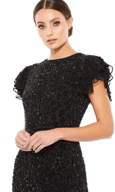 Mac Duggal - 10748 Embellished Jewel Neck Sheath Dress Evening Dresses