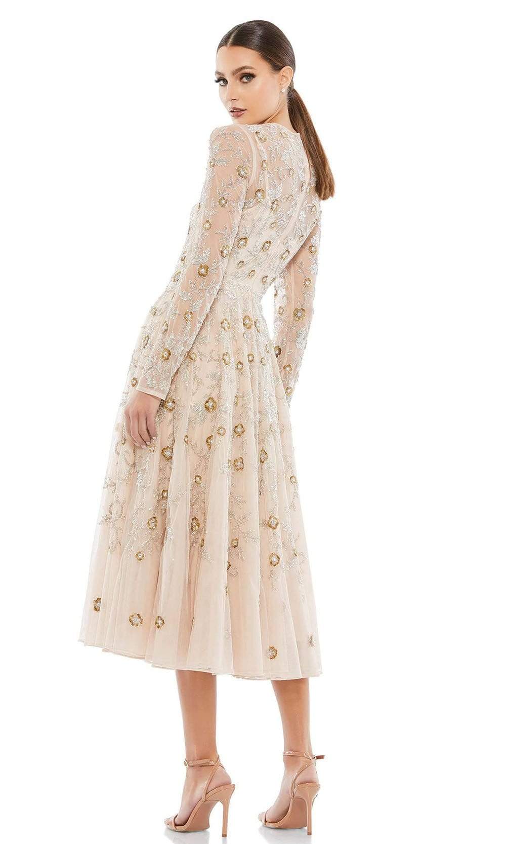 Mac Duggal - 10799 Long Sleeves Embellished Dress Cocktail Dresses