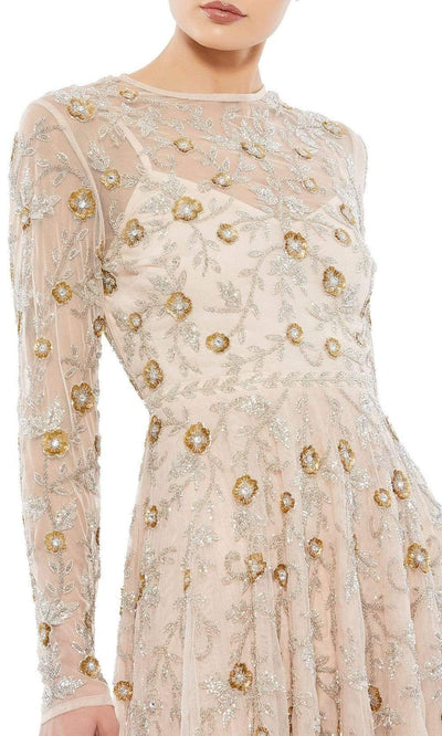 Mac Duggal - 10799 Long Sleeves Embellished Dress Cocktail Dresses