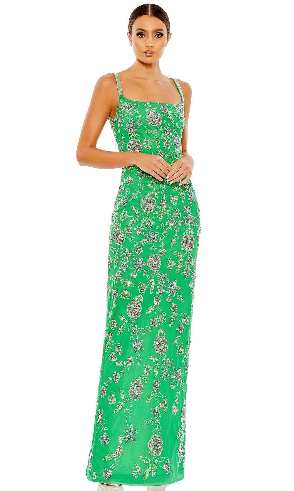 Mac Duggal 10808 - Floral Gown Evening Dresses 2 / Spring Green