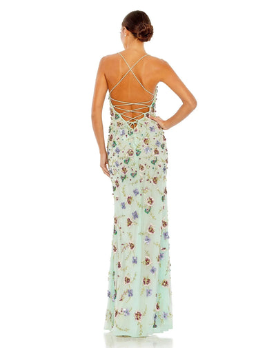 Mac Duggal 10890 - Floral Sheath Prom Dress Evening Dresses