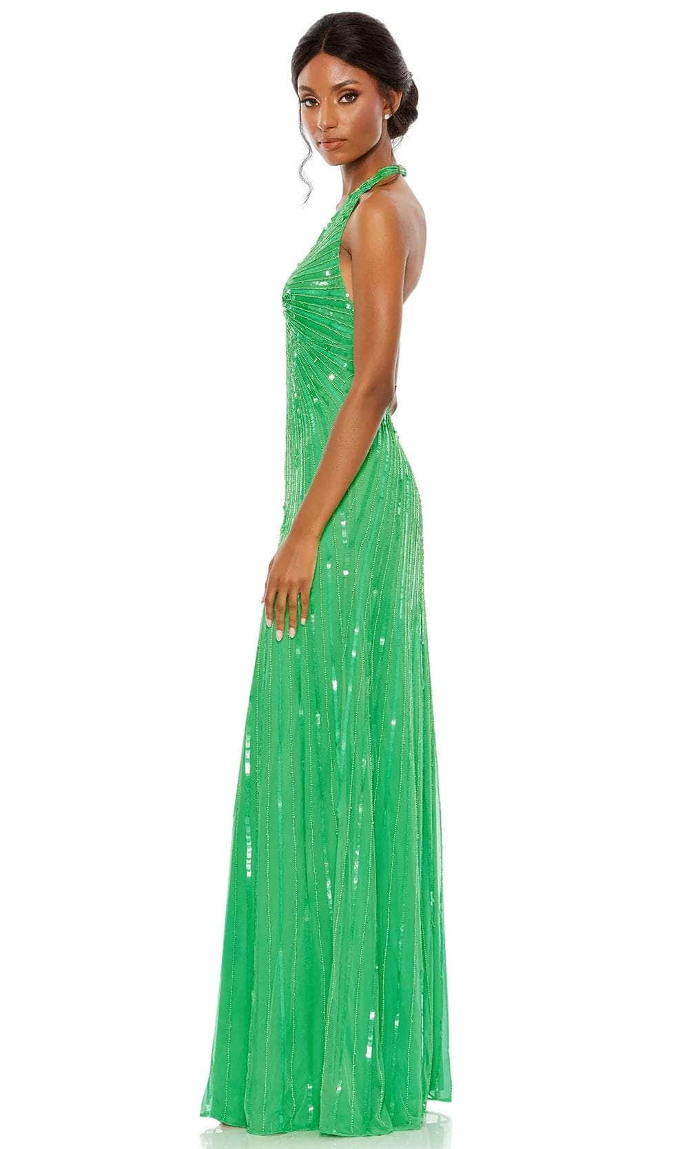 Mac Duggal 10898 - Halter Sequin Evening Dress Evening Dresses