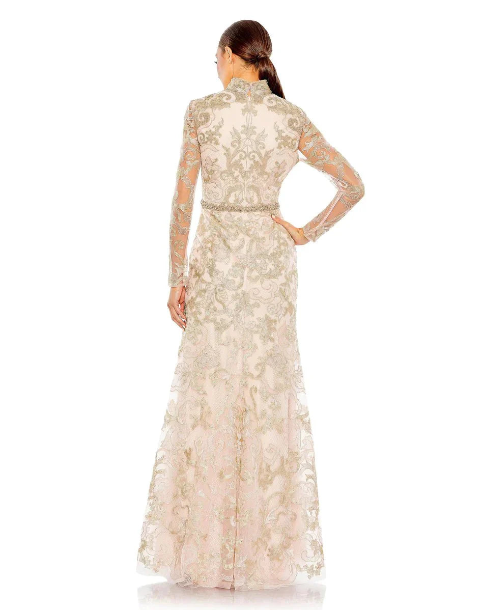 Mac Duggal - 11165 Beaded Trumpet Mother of the Bride Gown Evening Dresses