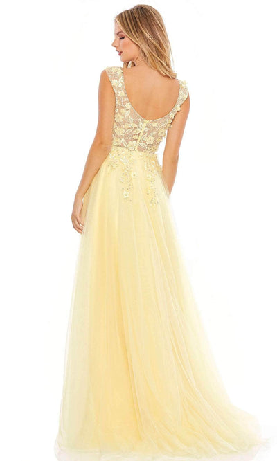 Mac Duggal 11201 - Floral Applique Prom Dress Special Occasion Dress