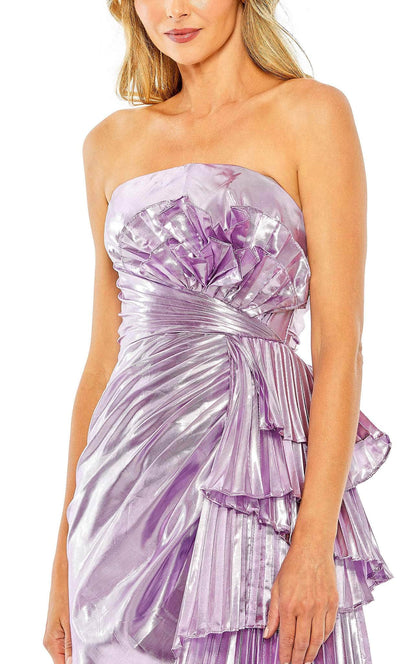 Mac Duggal 11695 - Metallic Draped Cocktail Dress Special Occasion Dress