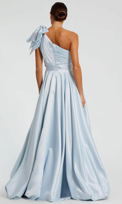 Mac Duggal 11800 - Pleated High-Low Satin Evening Dress Ball Gowns