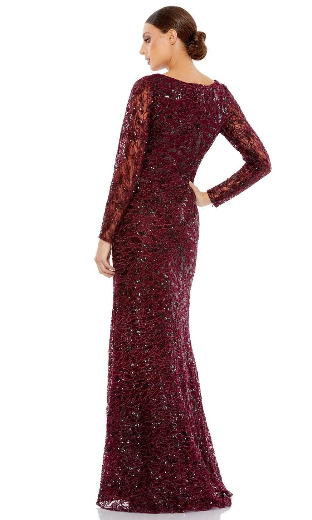 Mac Duggal - 12412 Long Sleeve Sequined Dress Evening Dresses