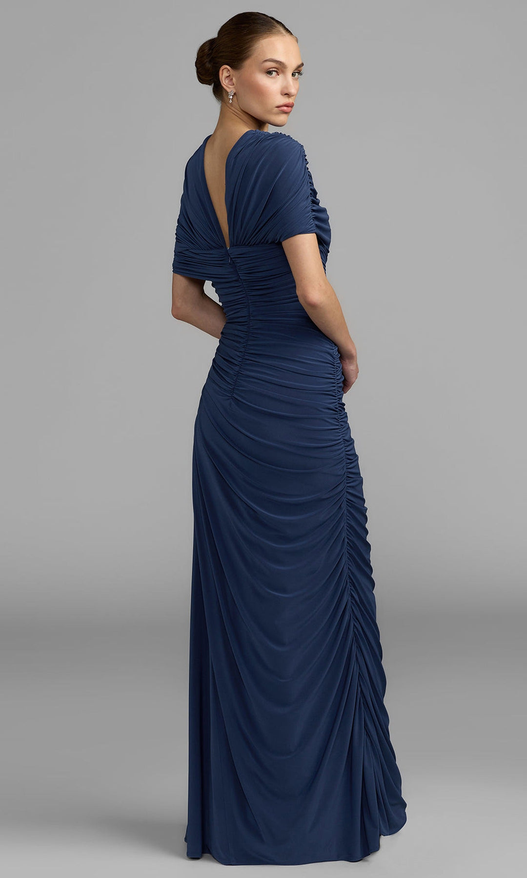 Mac Duggal 13244 - Ruched Bodice Embellished Column Gown