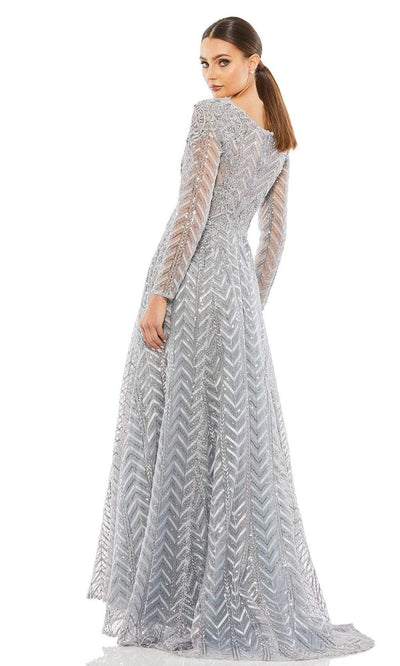 Mac Duggal - 20189 Long Sleeves Embroidered Gown Mother of the Bride Dresess