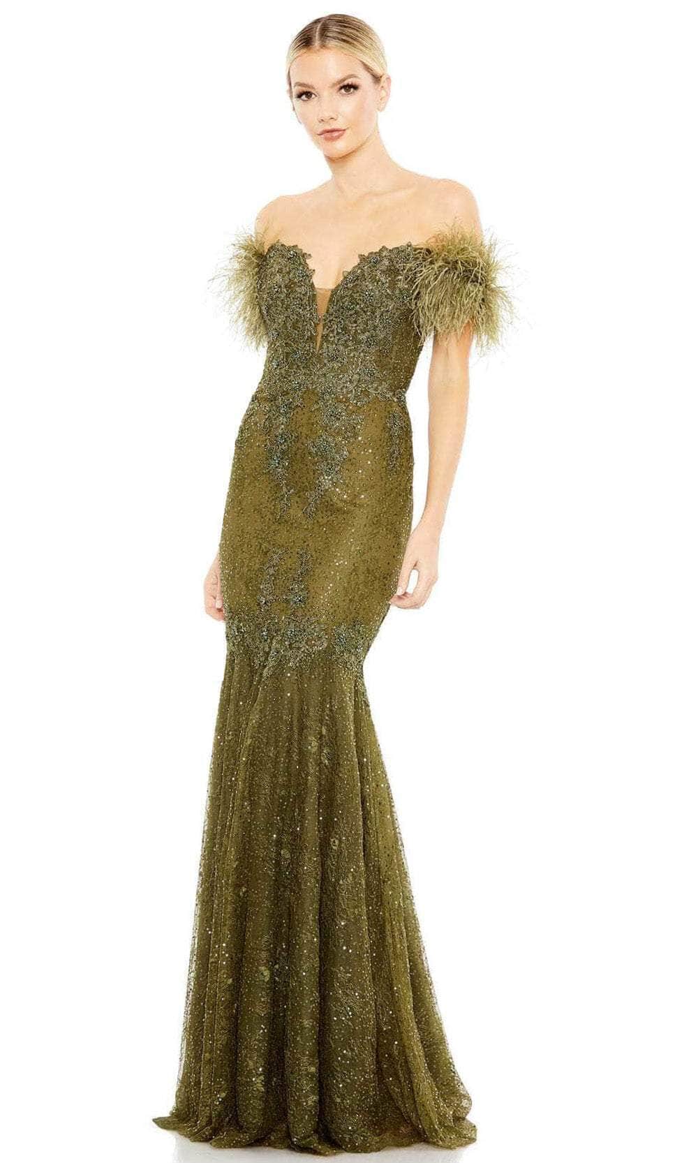 Mac Duggal 20246 - Off Shoulder Trumpet Prom Gown