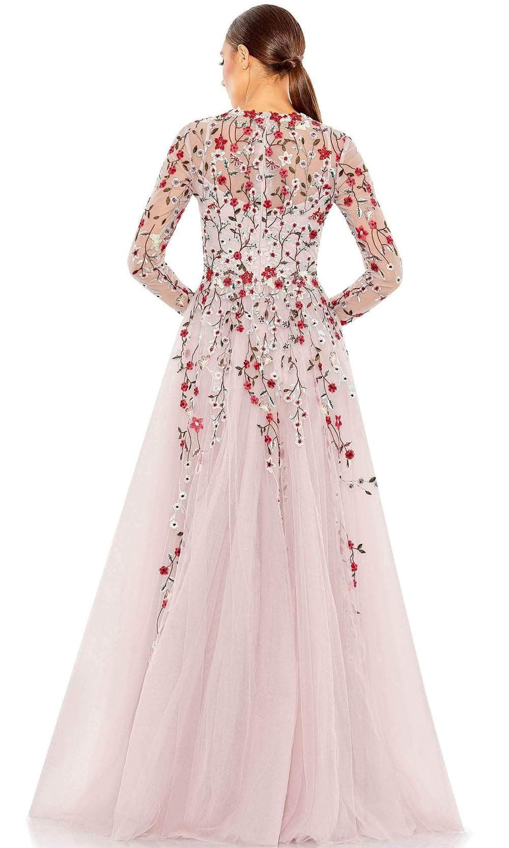 Mac Duggal 20334 - Floral Long Sleeve A-Line Dress Special Occasion Dress