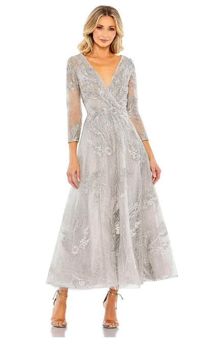 Mac Duggal 20336 - Quarter Sleeve Embroidered Prom Dress Prom Dresses