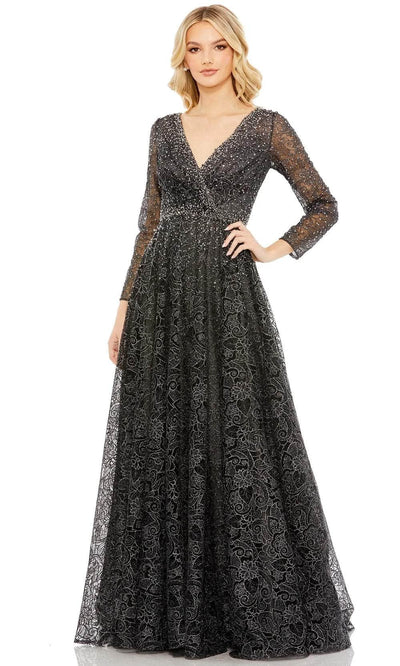 Mac Duggal 20372 - Long Sleeve Embellished Evening Dress Special Occasion Dress