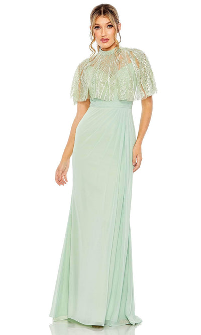 Mac Duggal 20467 - Embellished Cape Sleeveless Evening Dress Special Occasion Dress