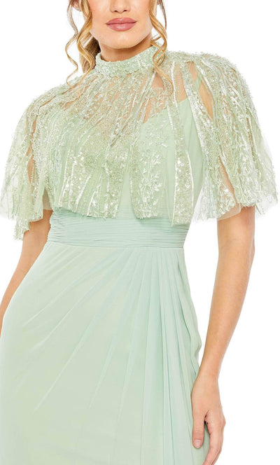 Mac Duggal 20467 - Embellished Cape Sleeveless Evening Dress Special Occasion Dress