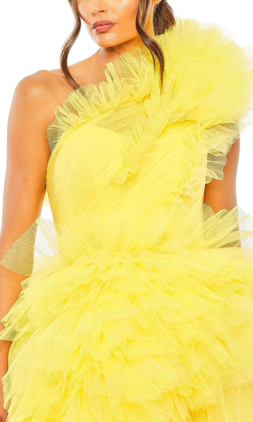 Mac Duggal 20534 - Ruffled Tulle Prom Gown Special Occasion Dress