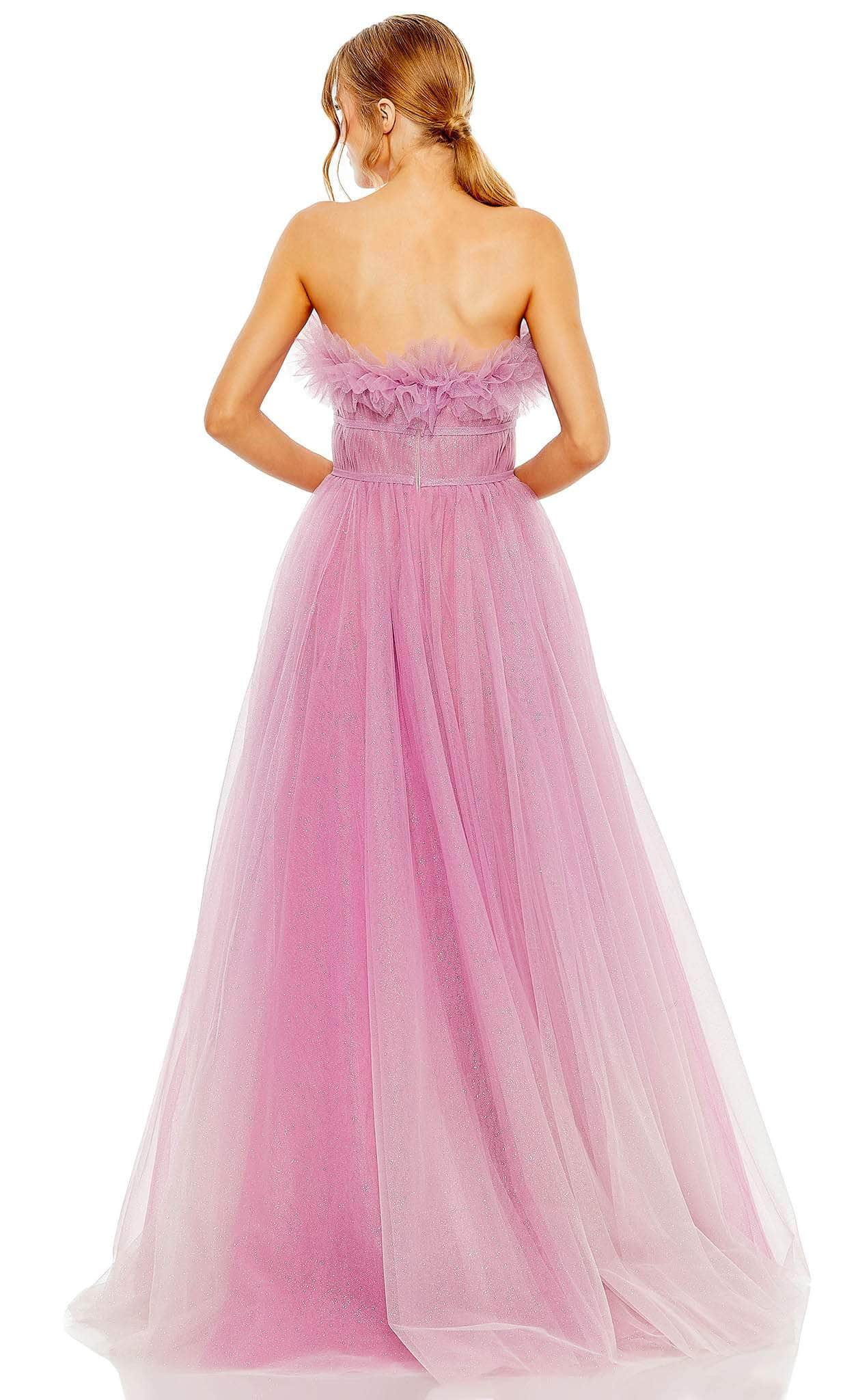 Mac Duggal 20555 - Glitter Tulle Strapless Ballgown Special Occasion Dress