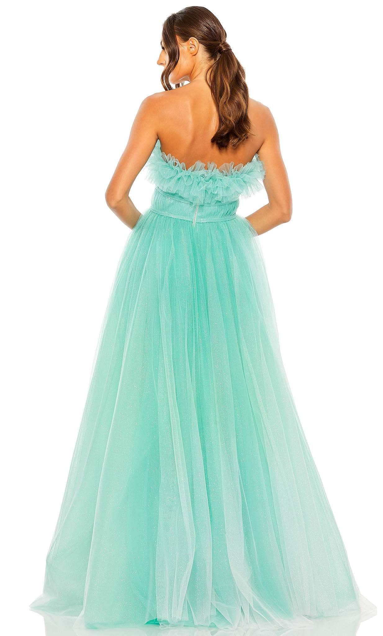 Mac Duggal 20555 - Glitter Tulle Strapless Ballgown Special Occasion Dress