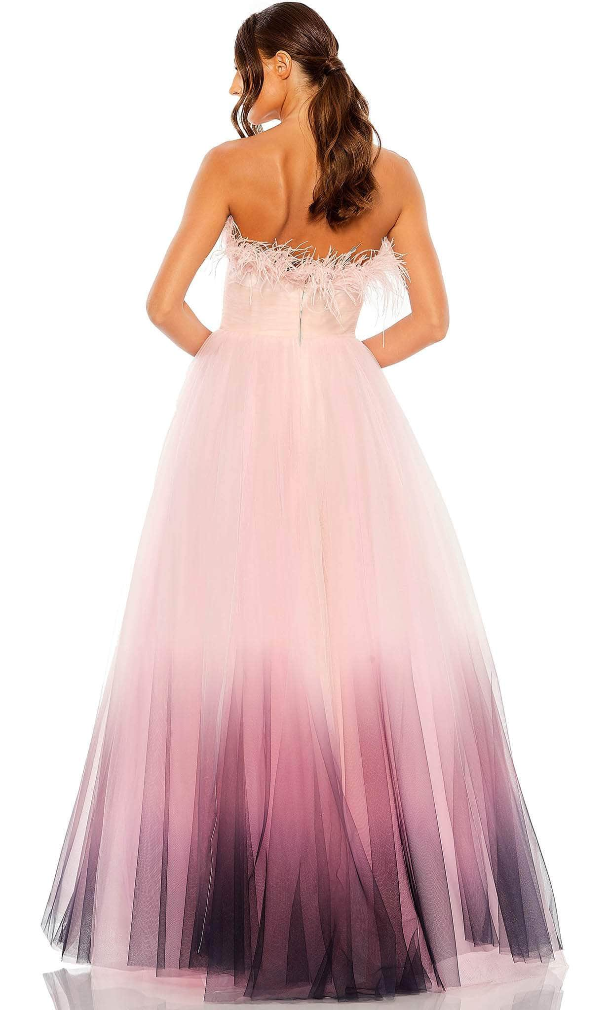 Mac Duggal 20557 - Feather Detailed Strapless Ballgown Special Occasion Dress