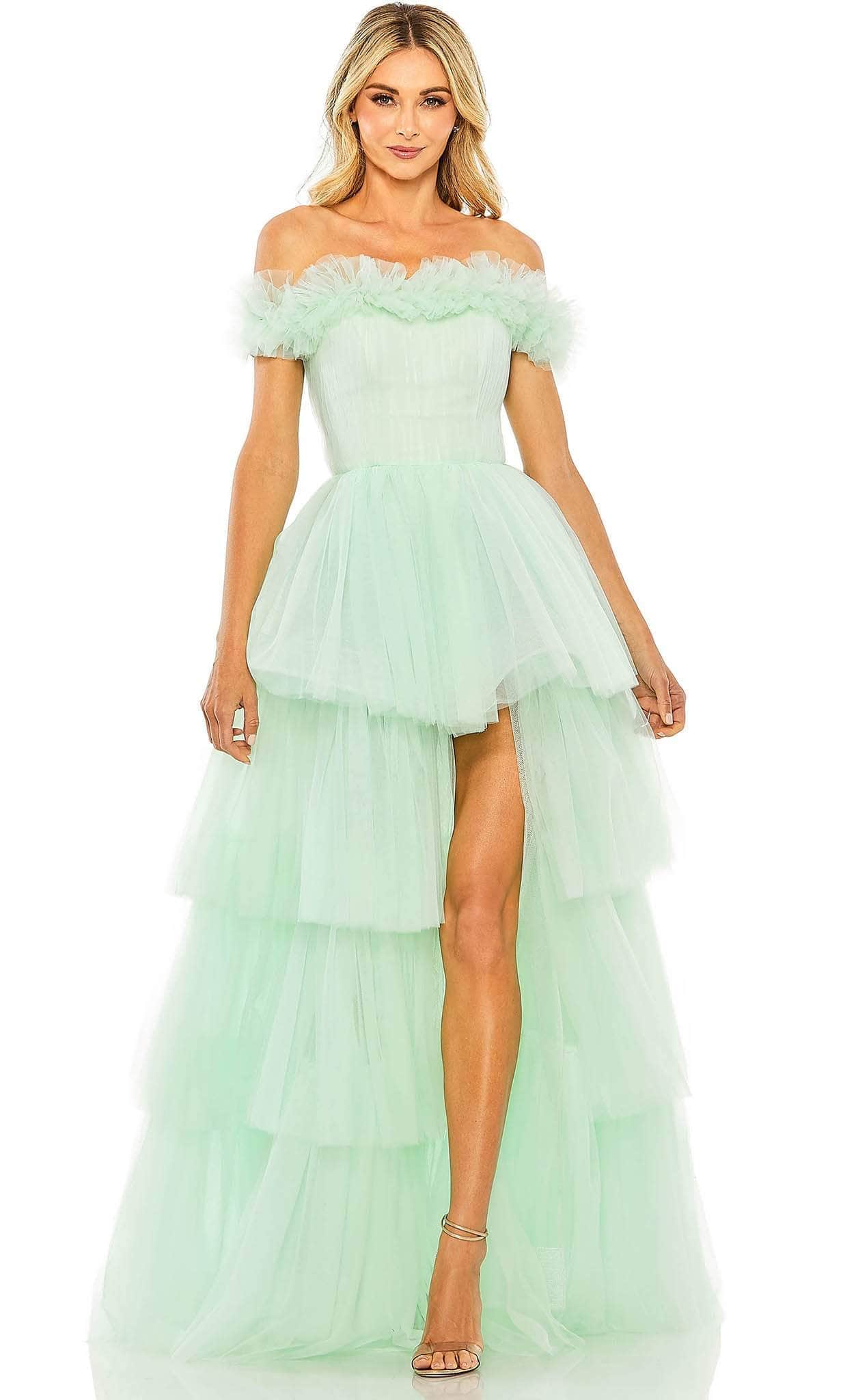 Mac Duggal 20570 - Off-Shoulder Tulle Gown