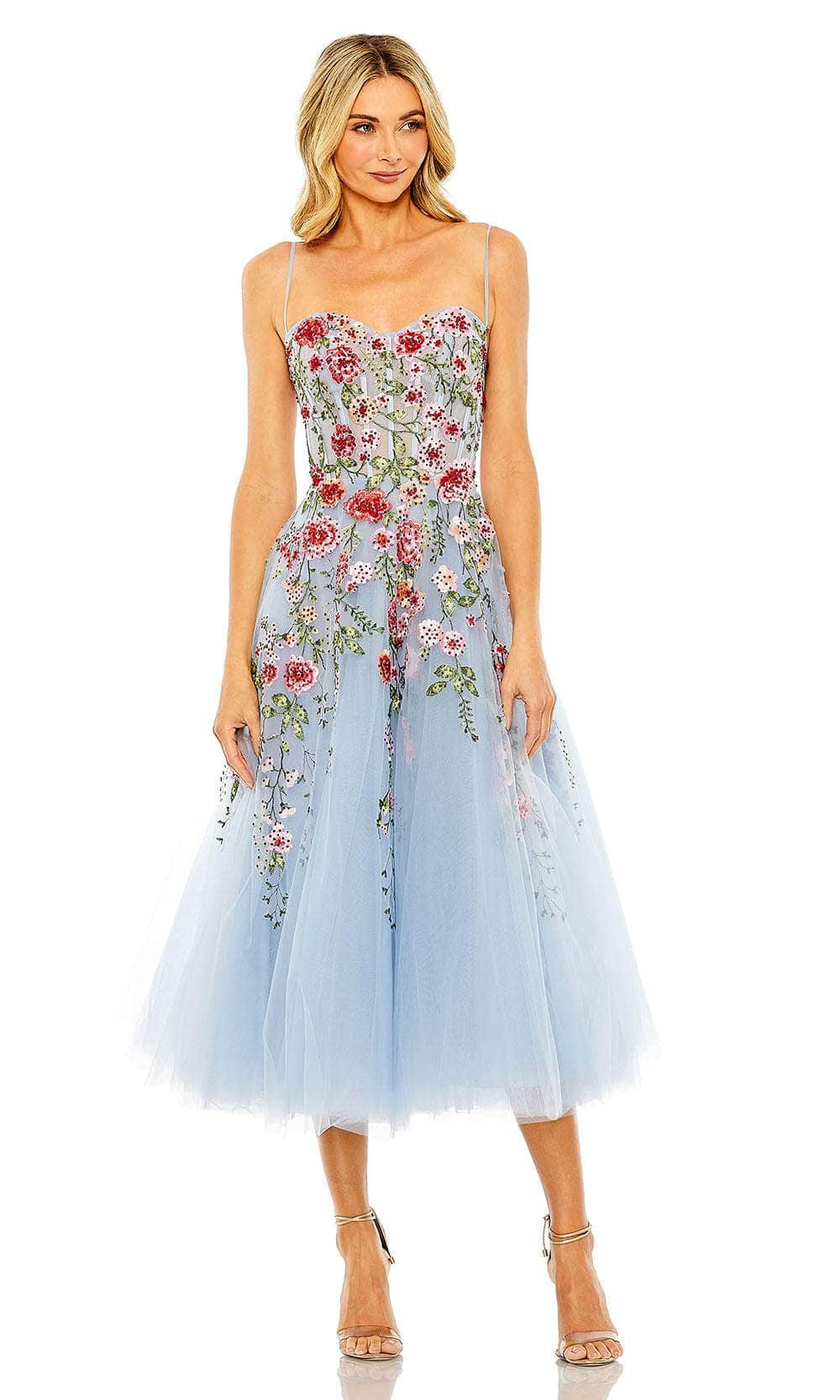 Mac Duggal 20651 - Sweetheart neckline floral lace gown Semi Formal