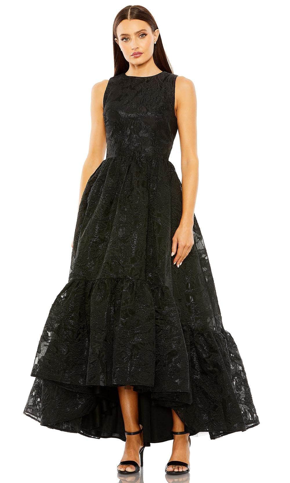Mac Duggal 20714 - High Low Evening Gown 2 /  Black