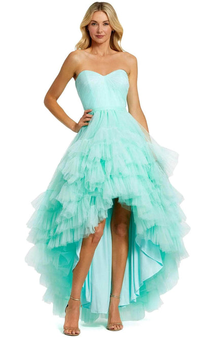 Mac Duggal 20892 - Sweetheart Tulle Evening Gown Prom Dresses 2 / Aqua