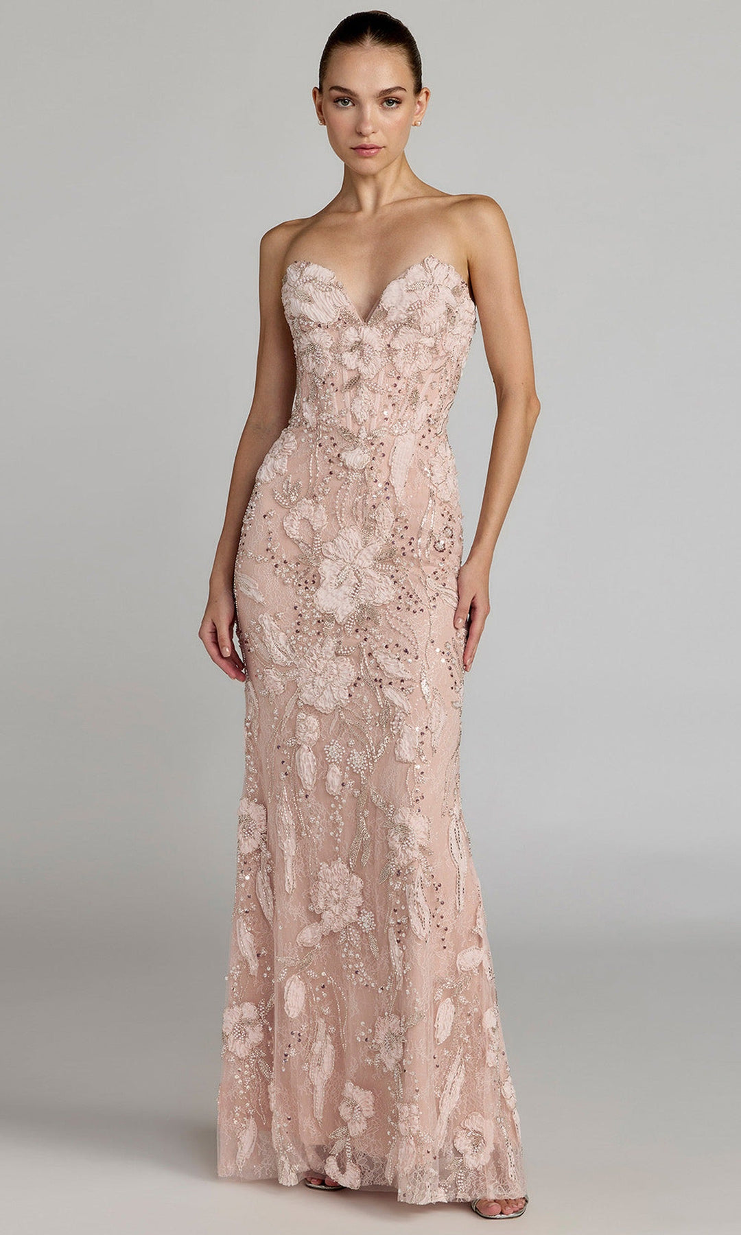 Mac Duggal 21283 - Sweetheart Embellished Lace Prom Dress